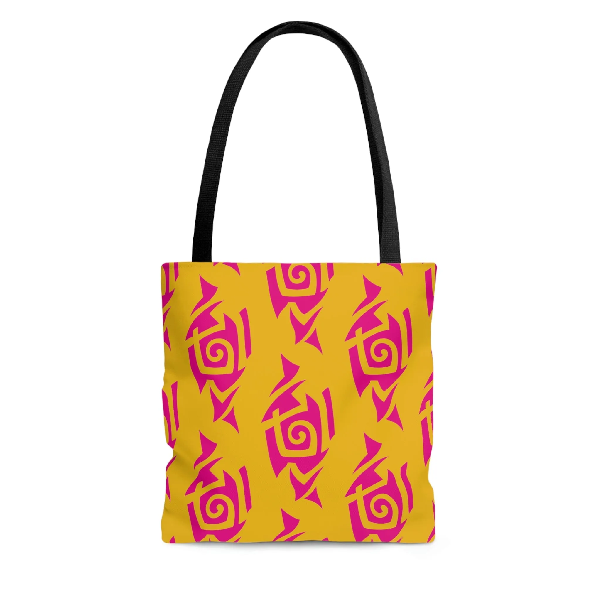 Hot Pink and Gold Tribal Tattoo Tote Bag