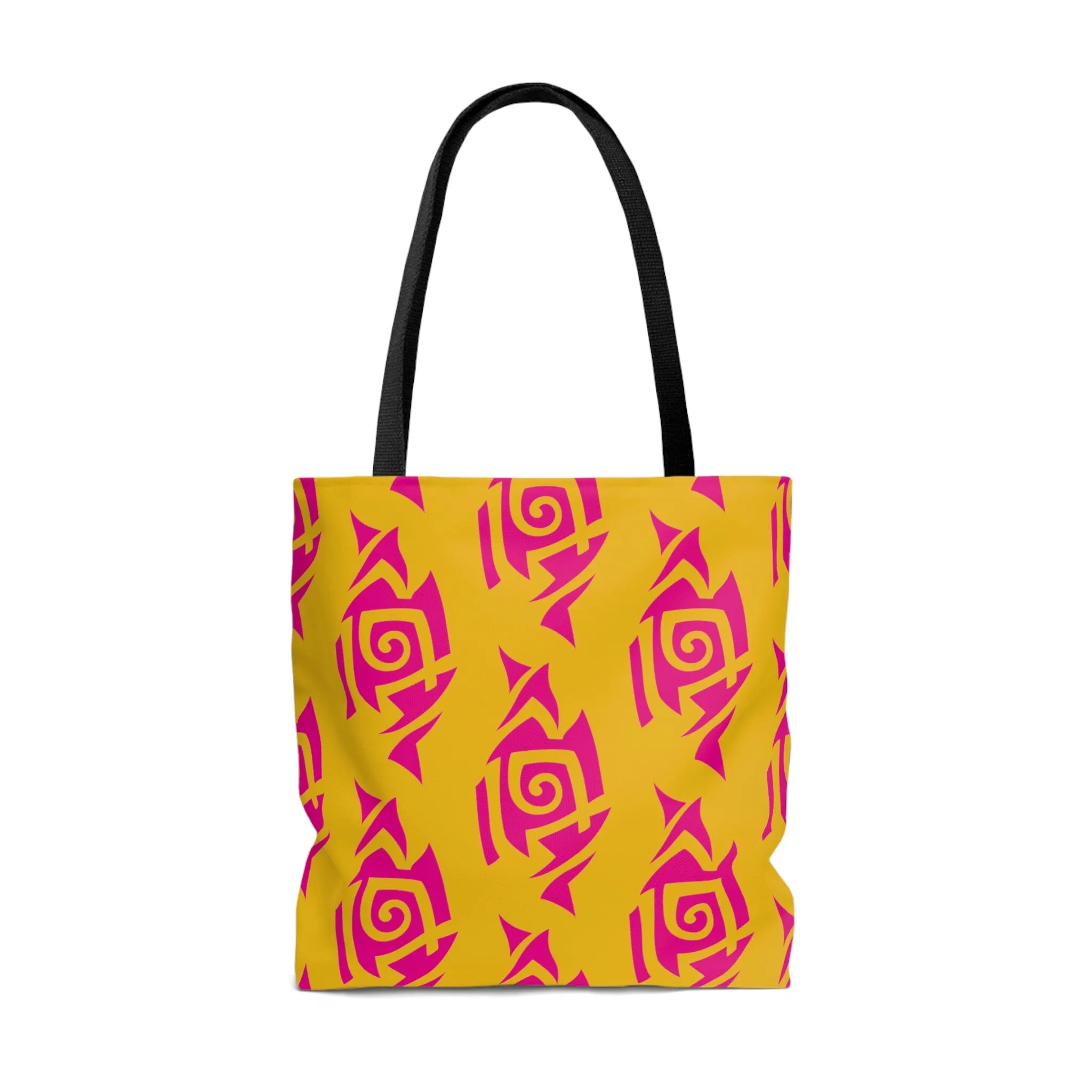 Hot Pink and Gold Tribal Tattoo Tote Bag