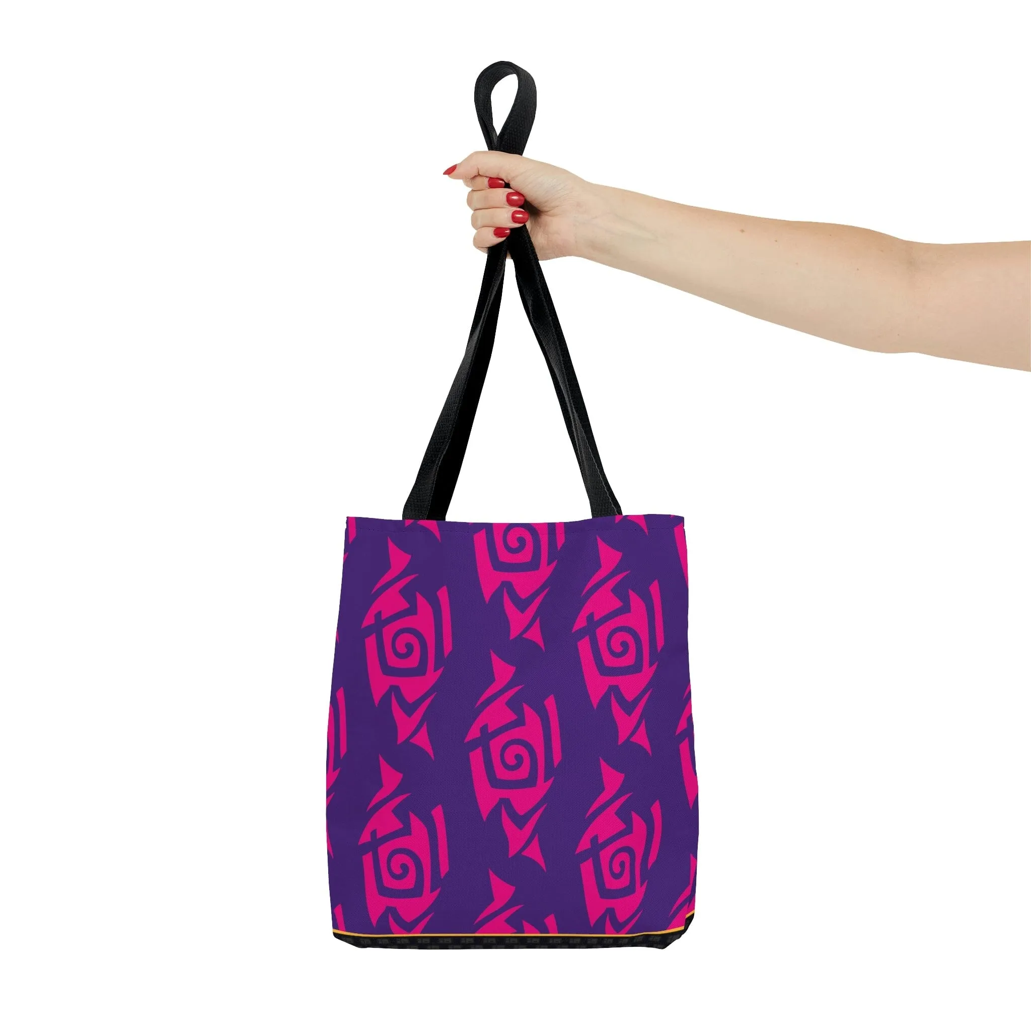 Hot Pink and Purple Tribal Tattoo Tote Bag