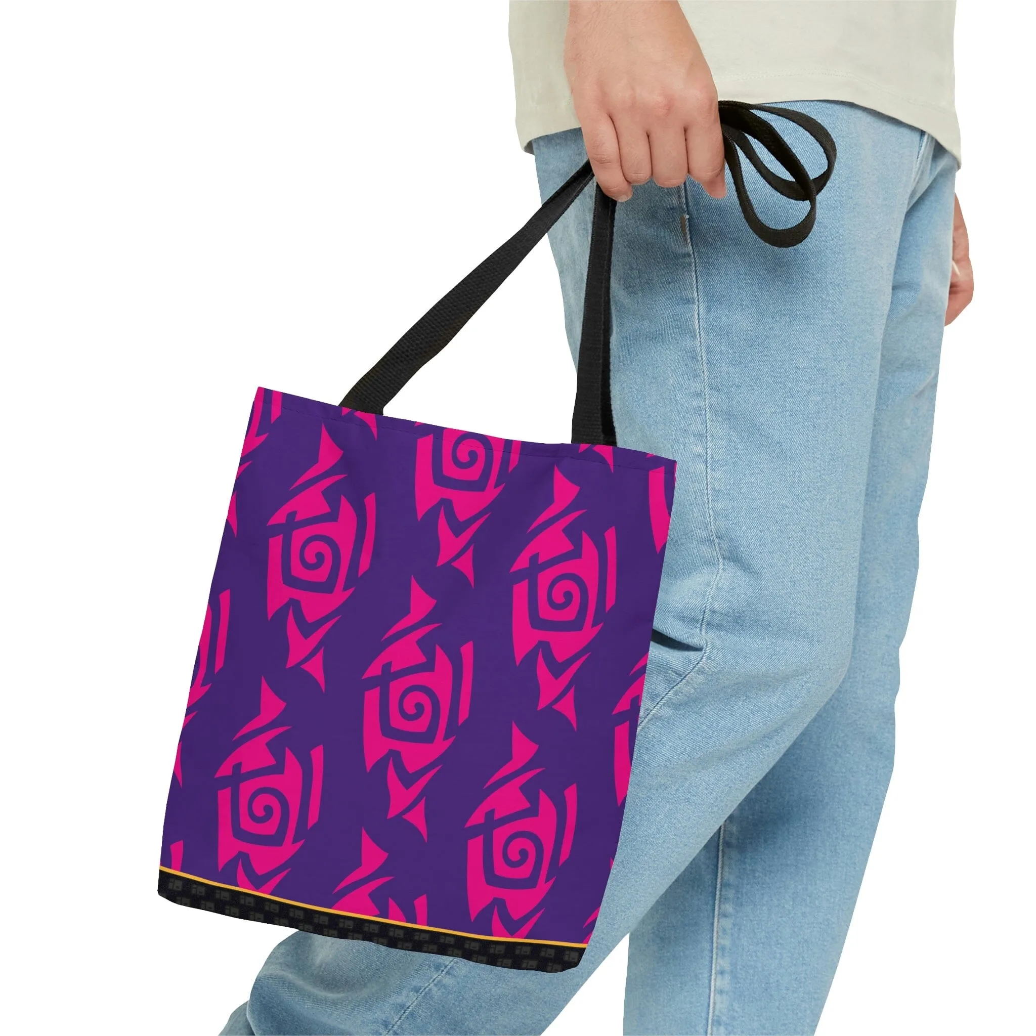 Hot Pink and Purple Tribal Tattoo Tote Bag