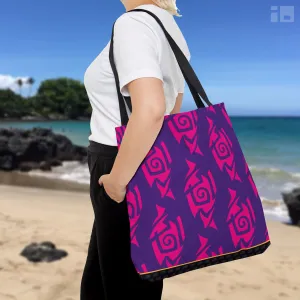 Hot Pink and Purple Tribal Tattoo Tote Bag
