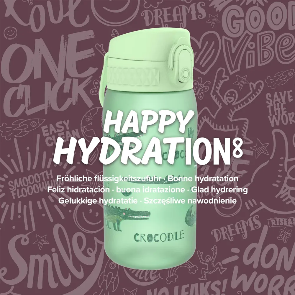 ION8 Pod 400ml BPA Free Water Bottle - Crocodile