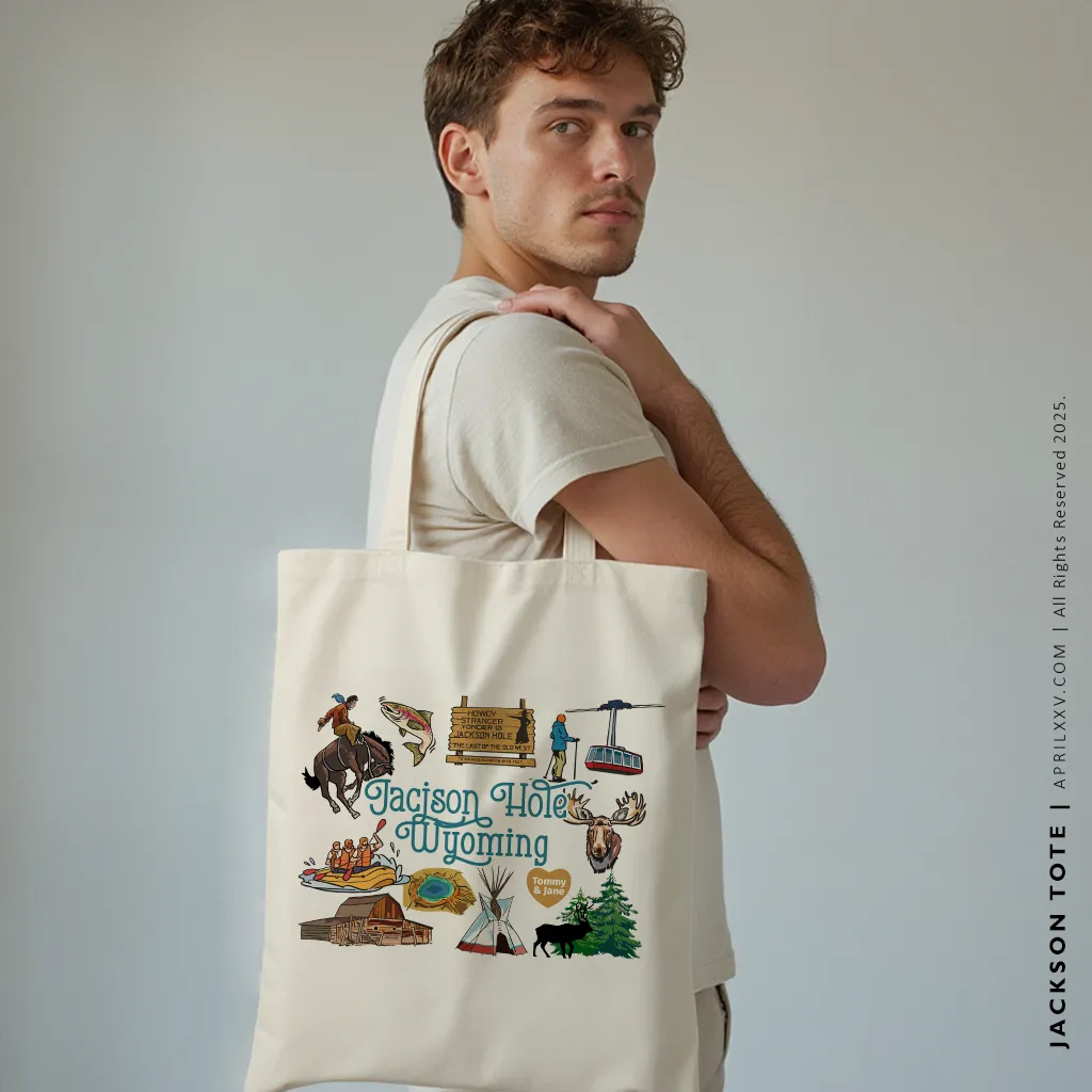 JACKSON | Jacksonhole, Wyoming Canvas Tote