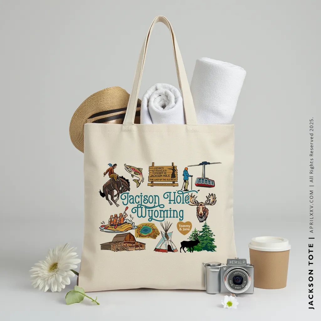 JACKSON | Jacksonhole, Wyoming Canvas Tote