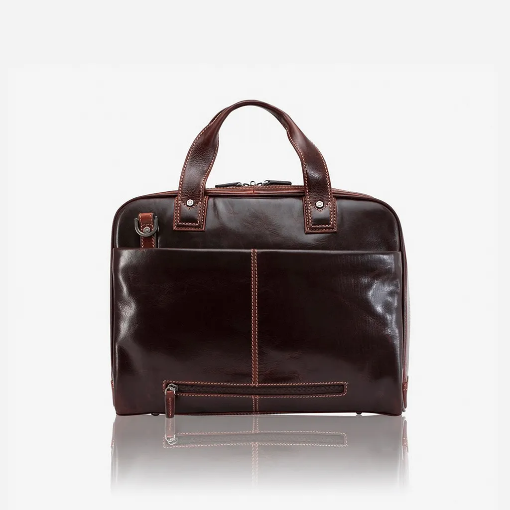 Jekyll & Hide Large Multi Compartment Briefcase Tobacco