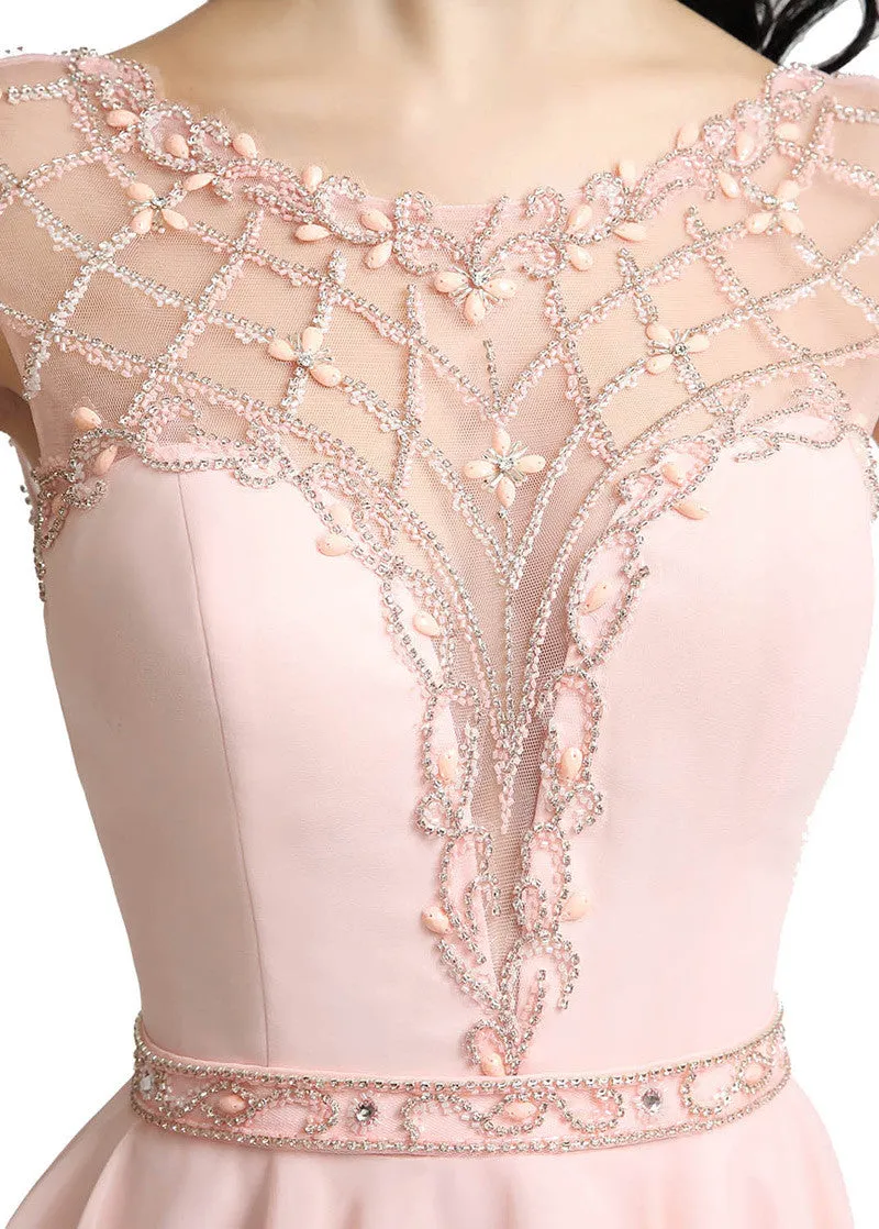 Jewel Pink Homecoming Dres