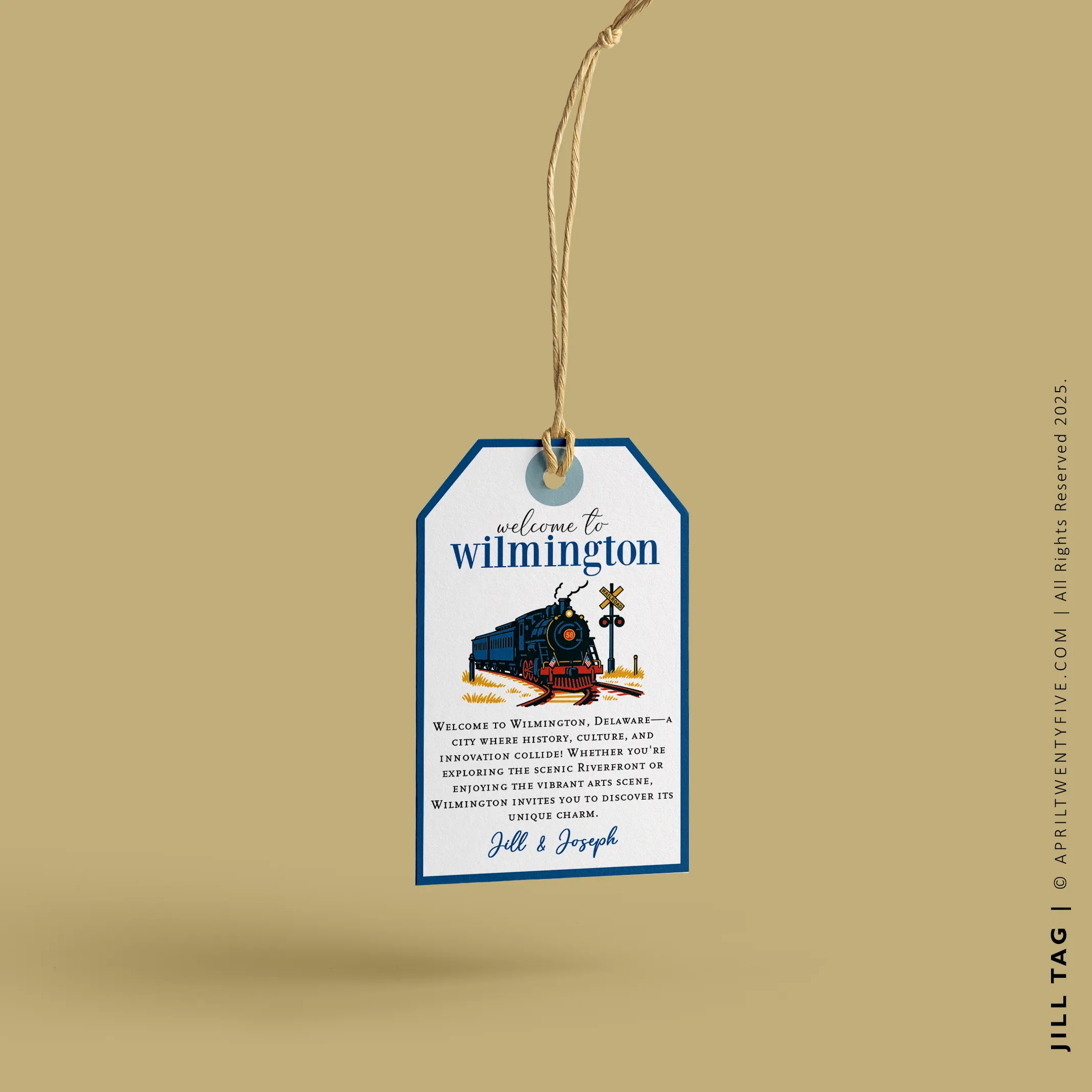 JILL | Wilmington Delaware Souvenir Tote (Personalized)