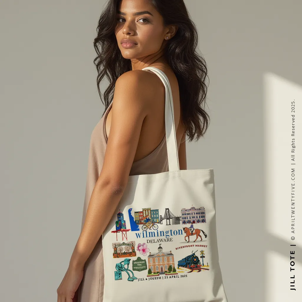 JILL | Wilmington Delaware Souvenir Tote (Personalized)