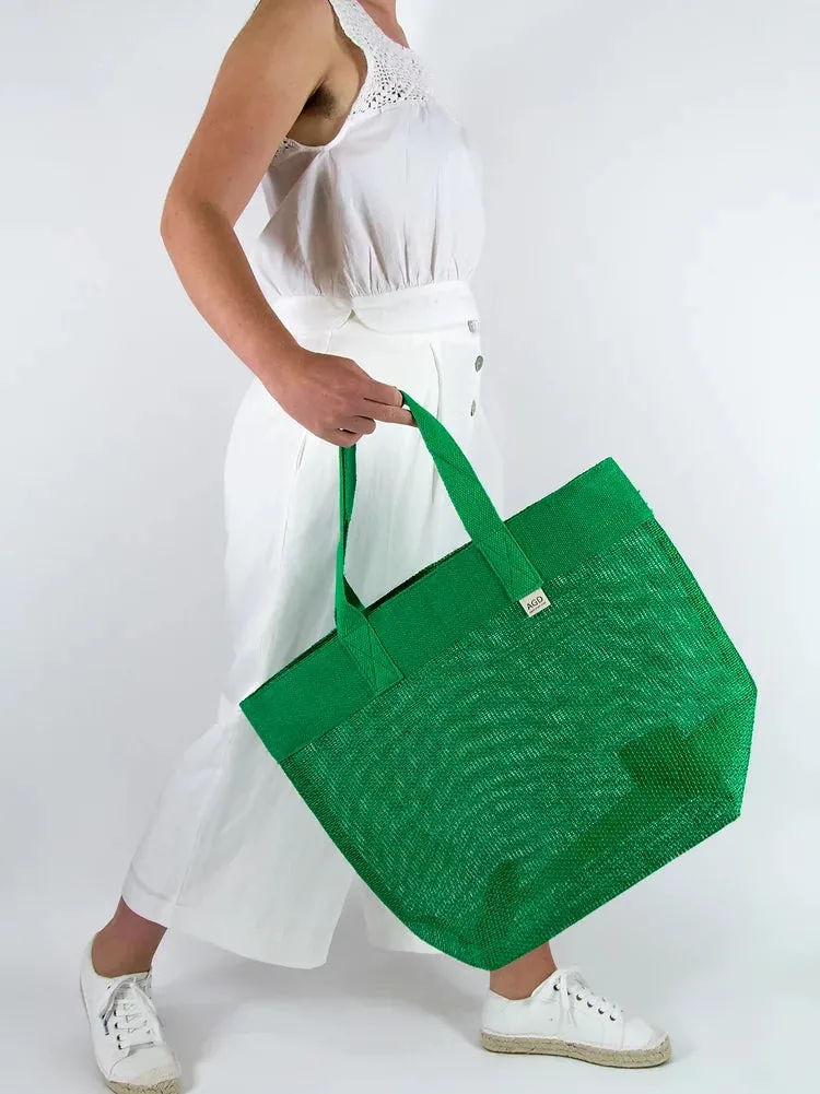 Jute Mesh Bag - Green