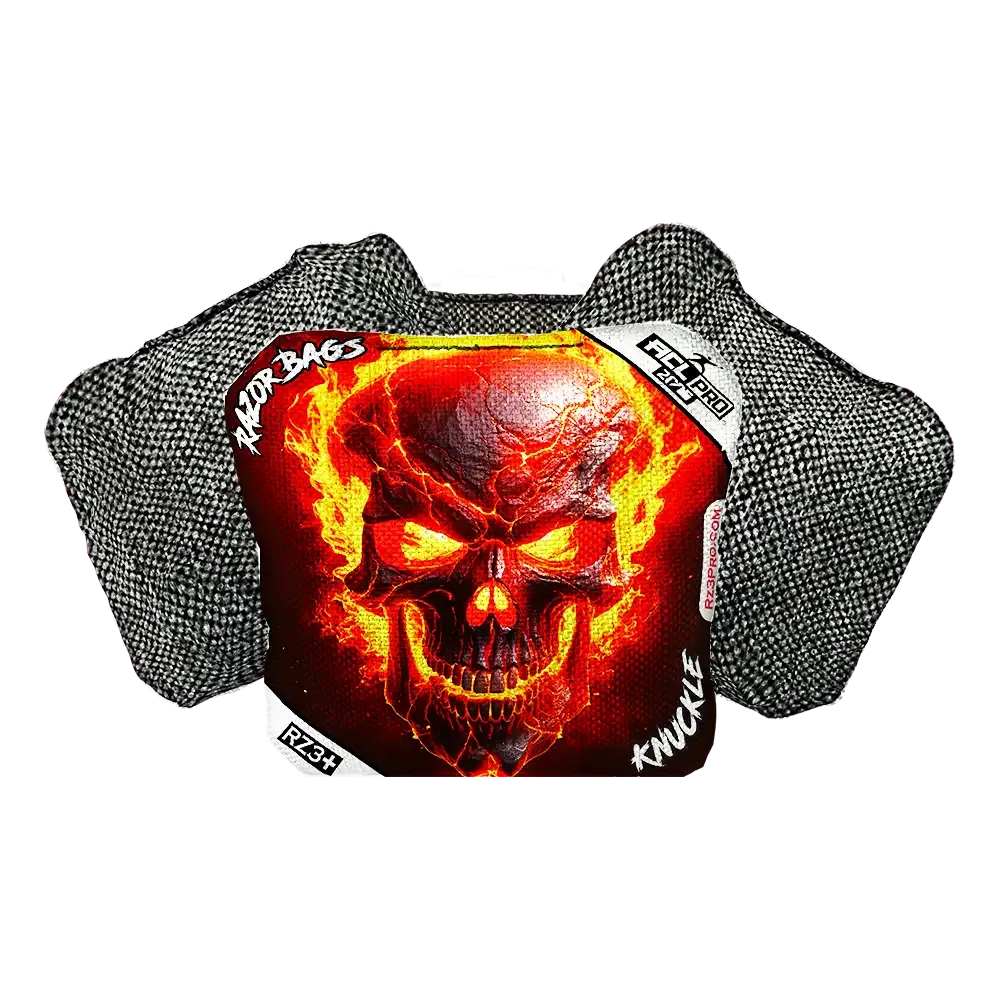 Knuckle | Fire Skull | ACL PRO Razor Cornhole Bags
