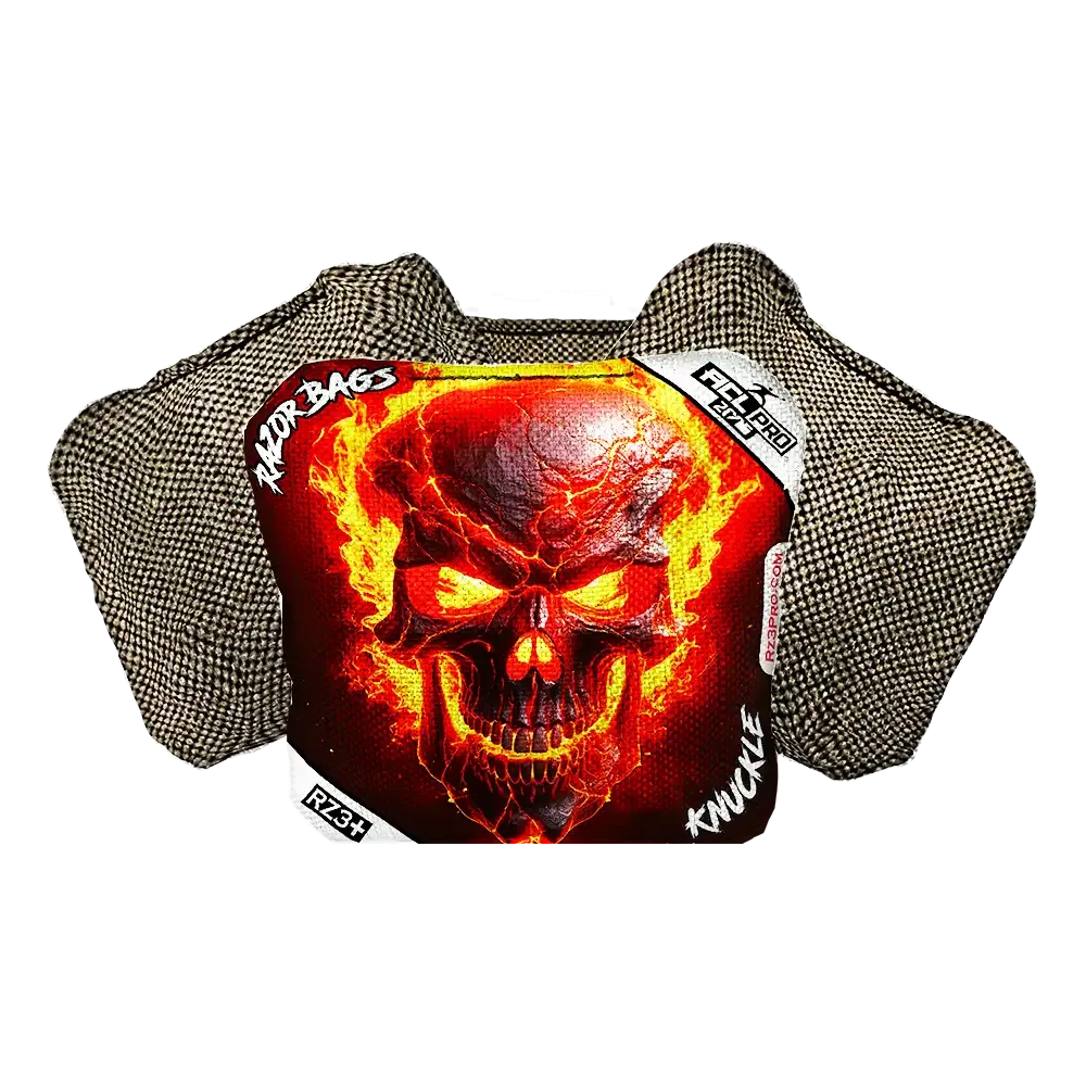 Knuckle | Fire Skull | ACL PRO Razor Cornhole Bags