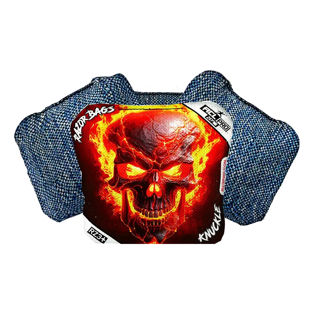Knuckle | Fire Skull | ACL PRO Razor Cornhole Bags