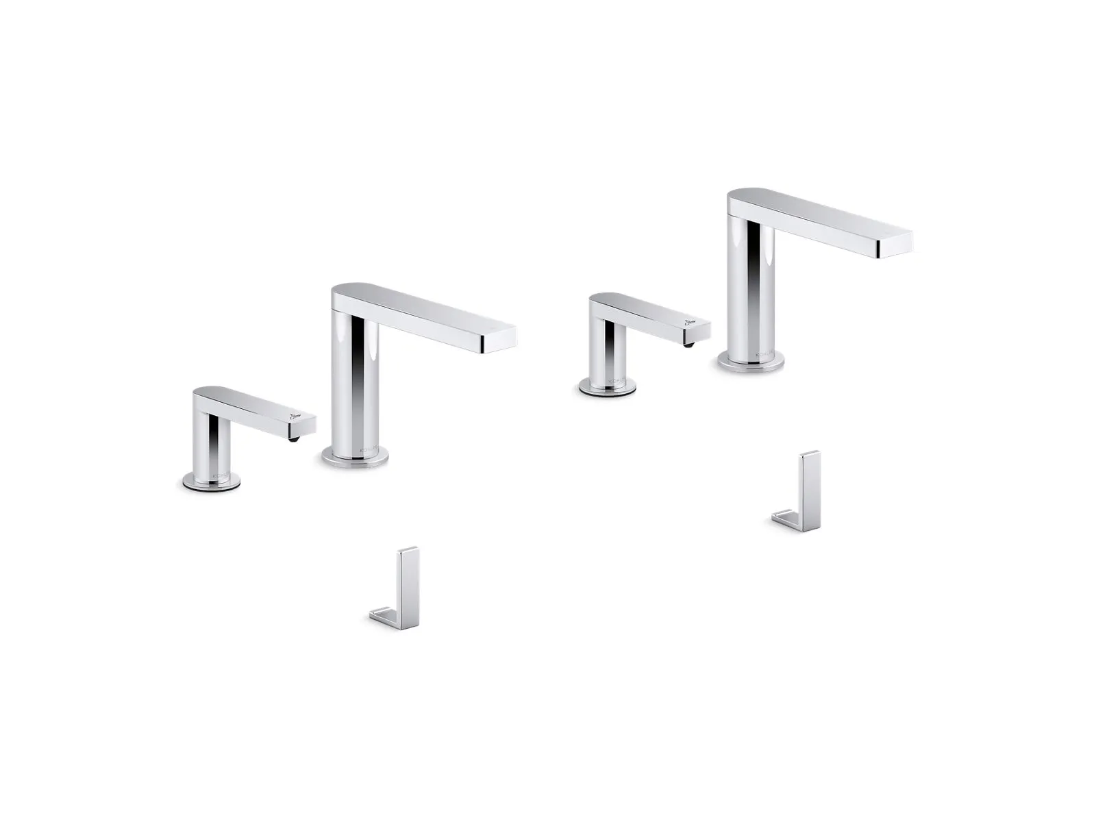 KOHLER K-181032-BC1 Composed Touchless lavatory faucets and soap dispensers with Kinesis sensor technology, AC-powered, 0.5 gpm