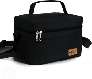 Leakproof Lunch Bag, Cooler Lunch Bag with Adjustable Shoulder Strap for Office Work Picnic and Beach