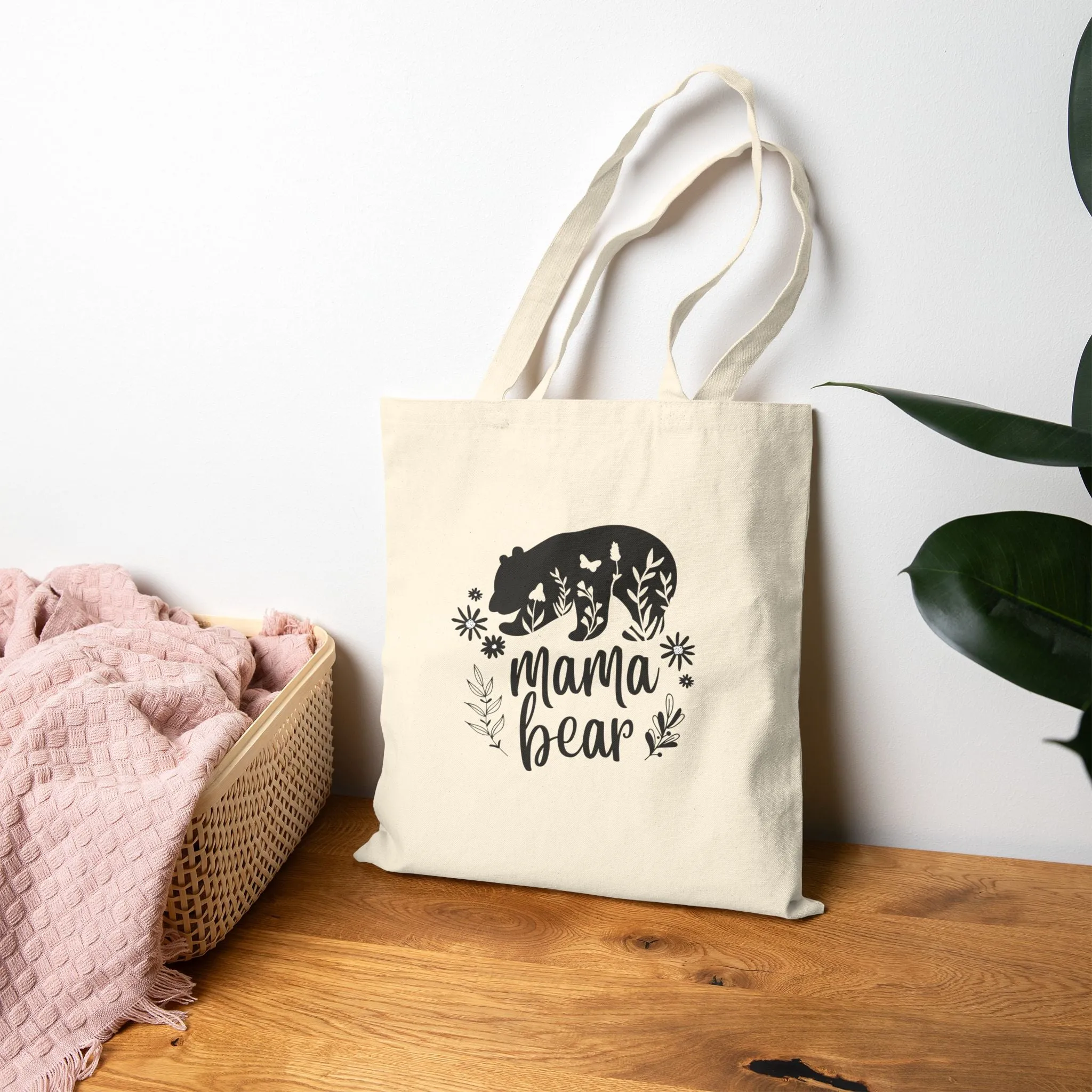 Mama Bear Canvas Tote Bag