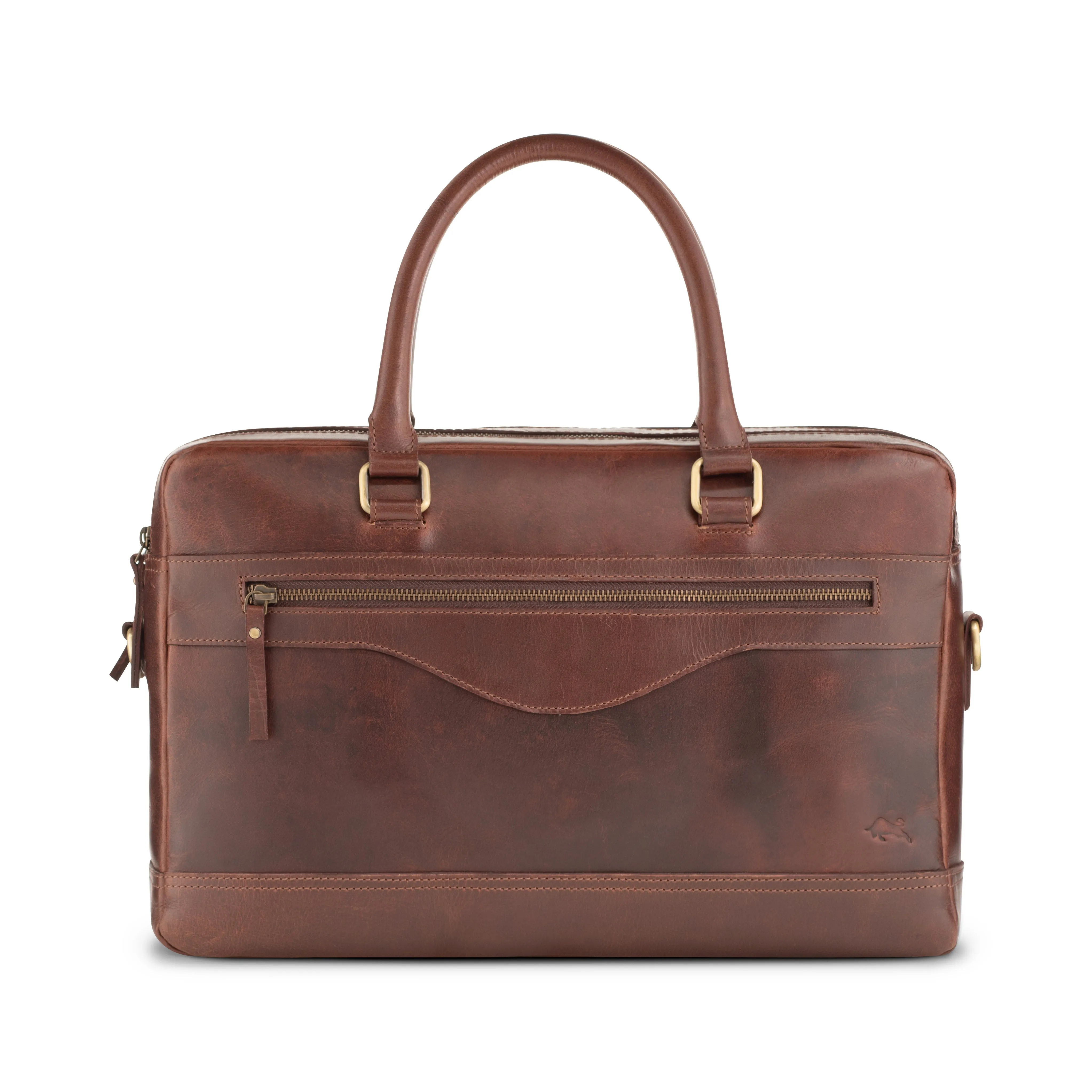 Maple Buffalo Leather Briefcase
