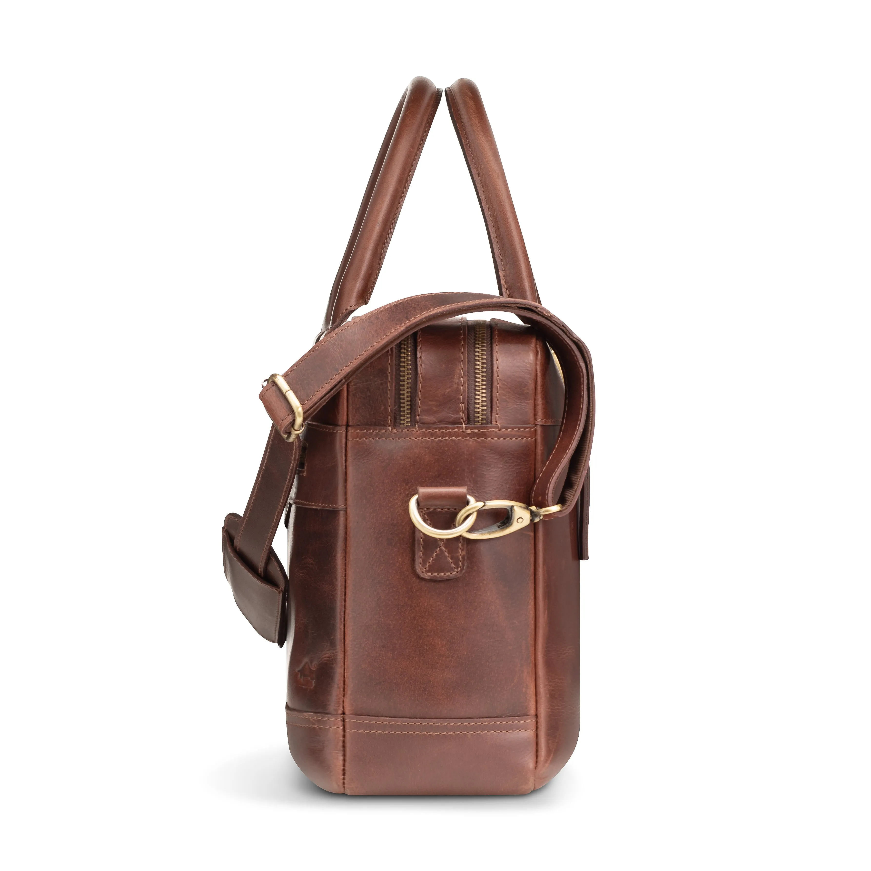 Maple Buffalo Leather Briefcase