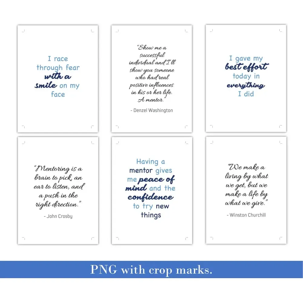 Mentorship Quotes & Affirmations - PLR Leadership Card Deck