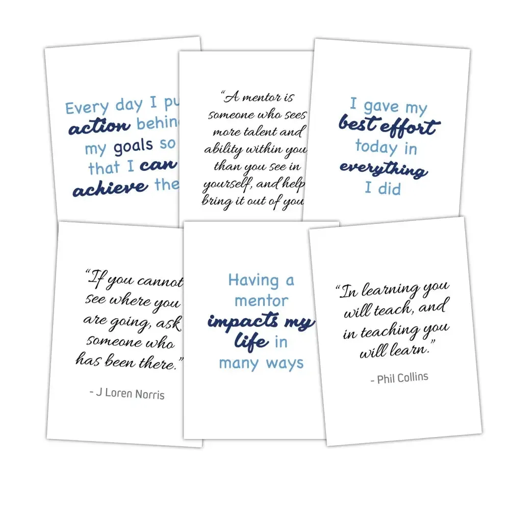 Mentorship Quotes & Affirmations - PLR Leadership Card Deck