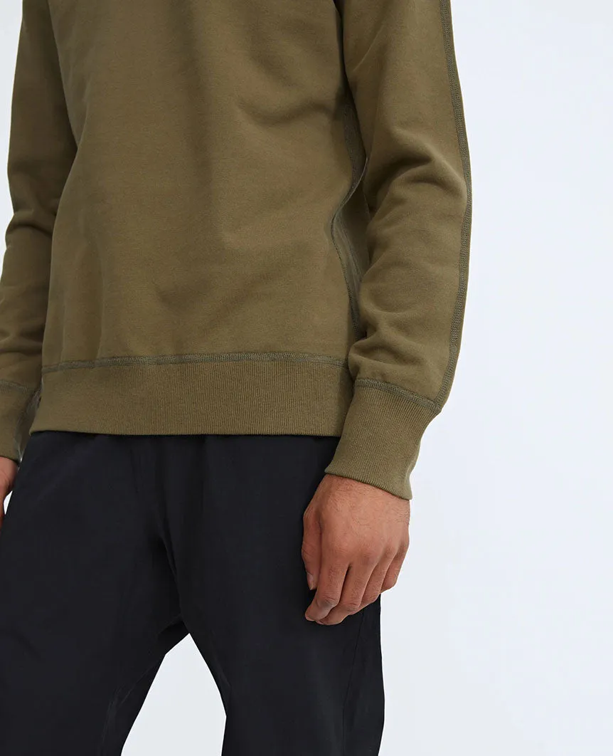 Midweight Terry Crewneck Moss