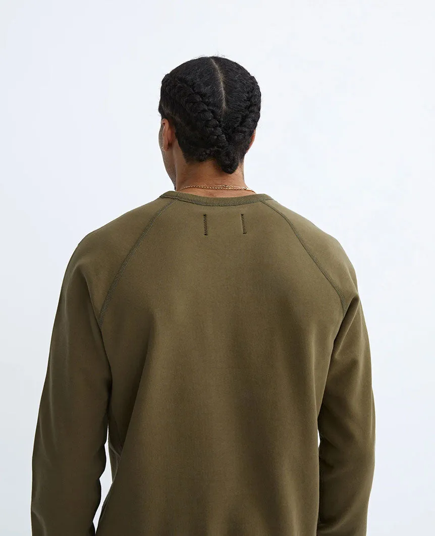Midweight Terry Crewneck Moss