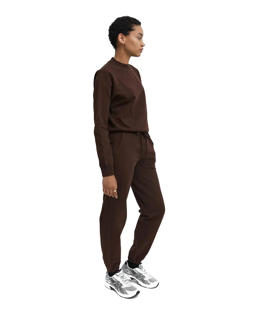 Midweight Terry Cropped Crewneck Womens Earth