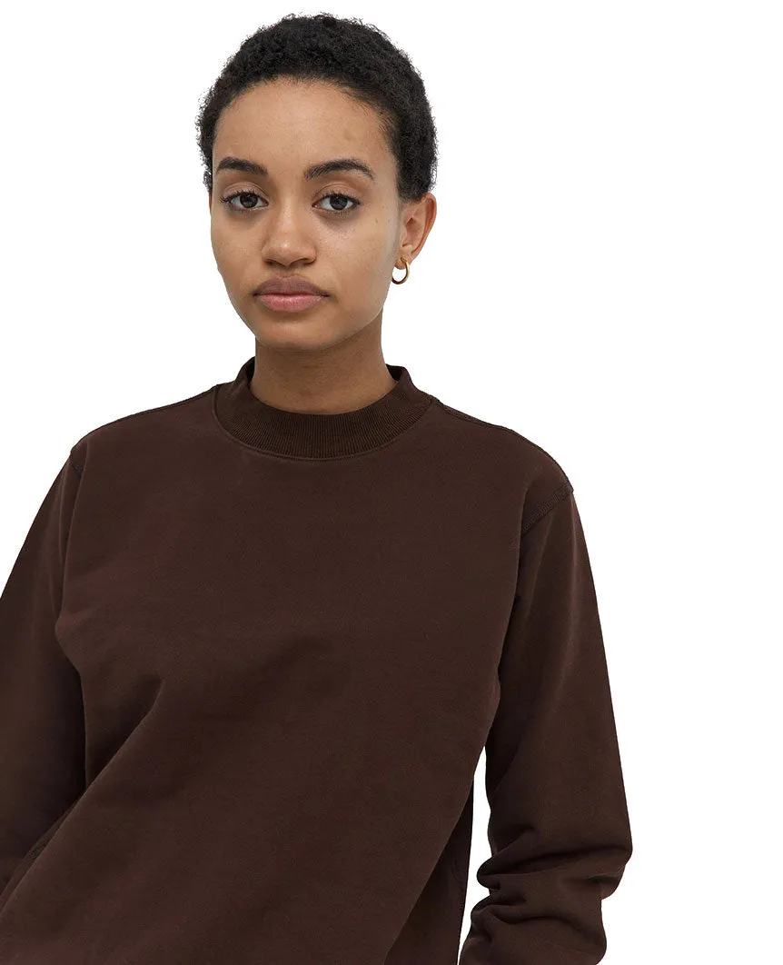 Midweight Terry Cropped Crewneck Womens Earth