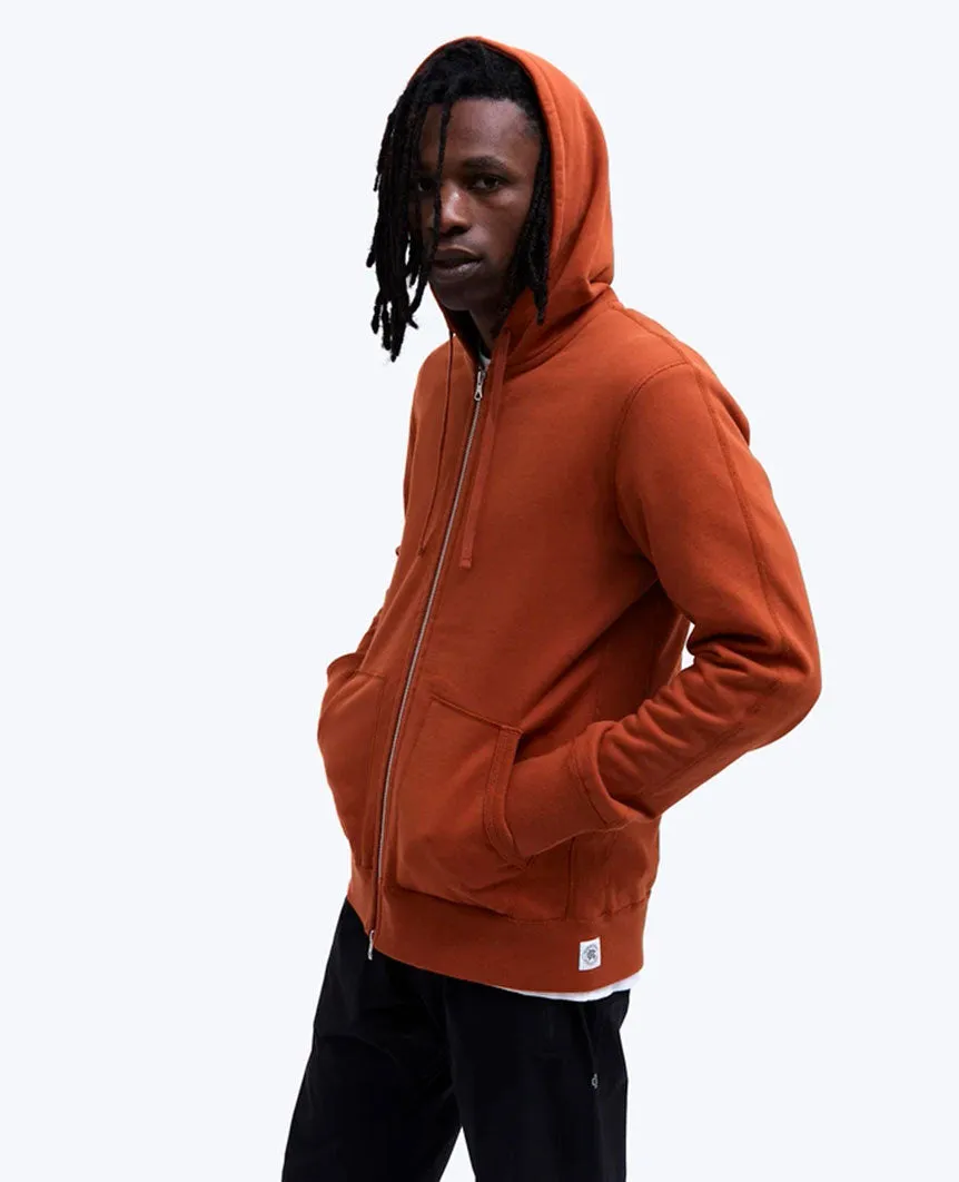 Midweight Terry Full Zip Hoodie Mens Sierra