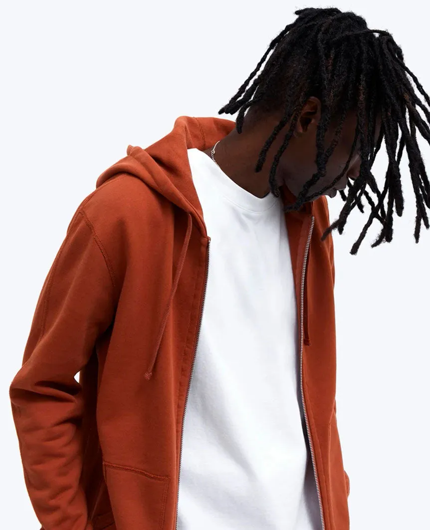 Midweight Terry Full Zip Hoodie Mens Sierra