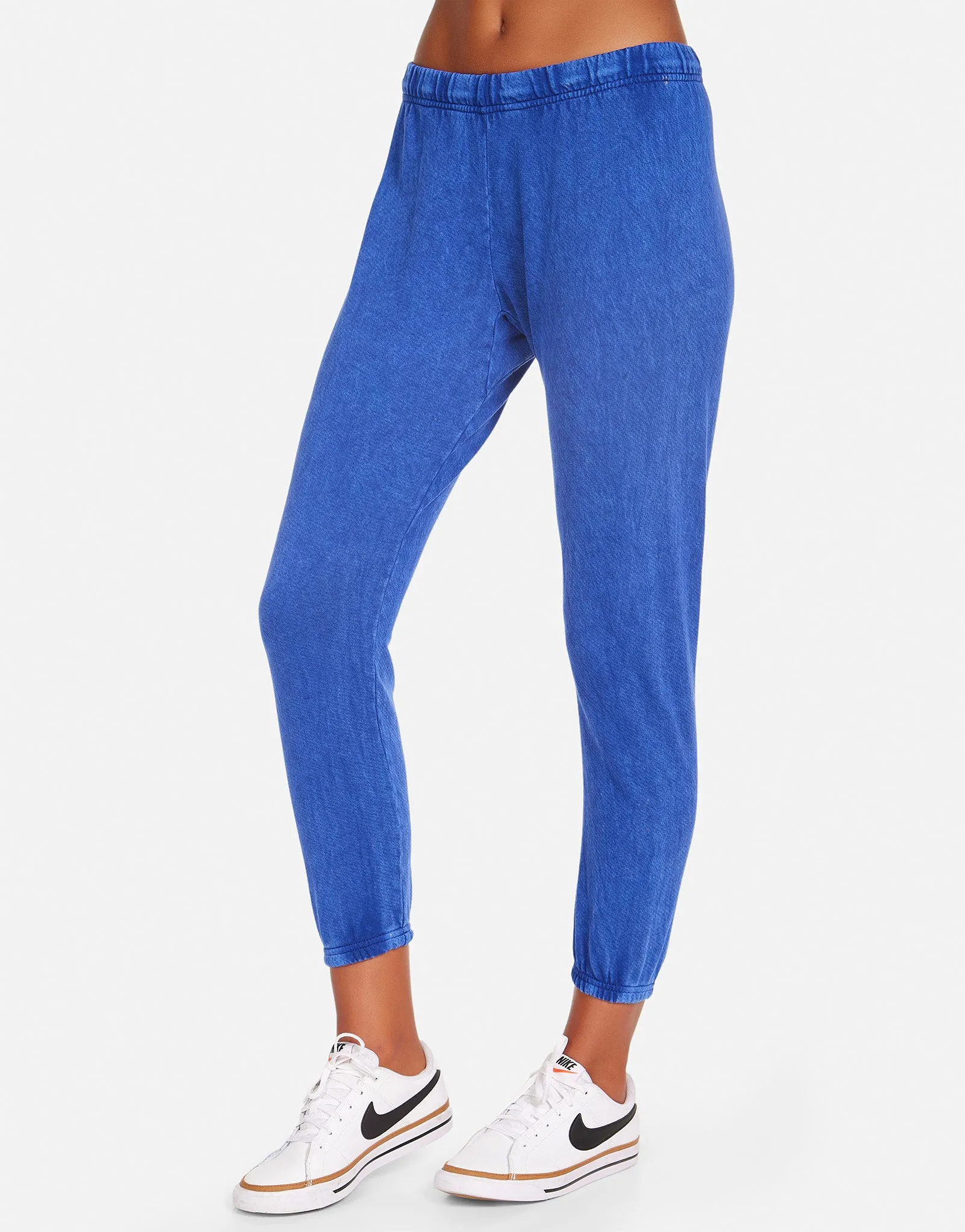 Nate Crop Sweatpant- Mineral Wash