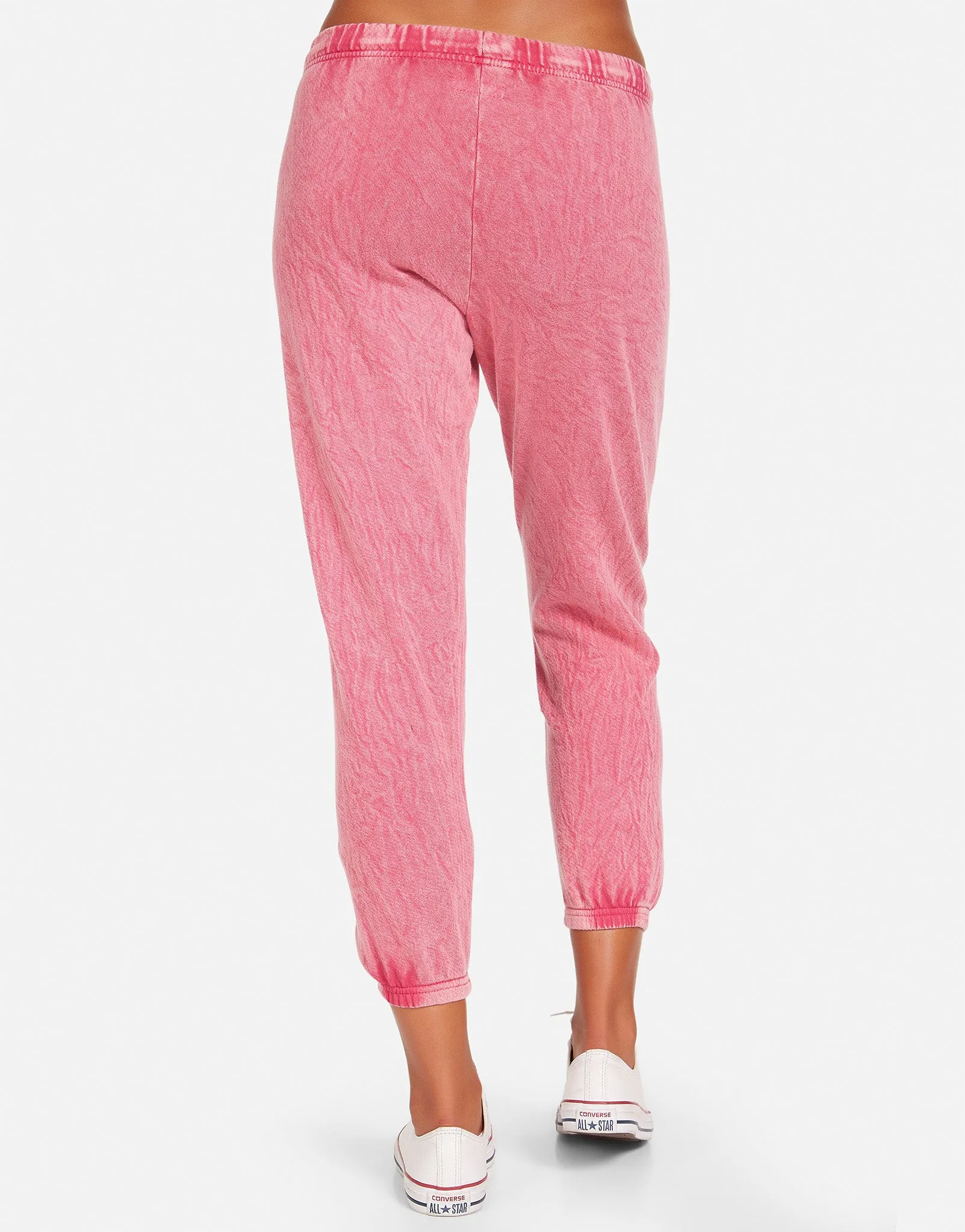 Nate Crop Sweatpant- Mineral Wash