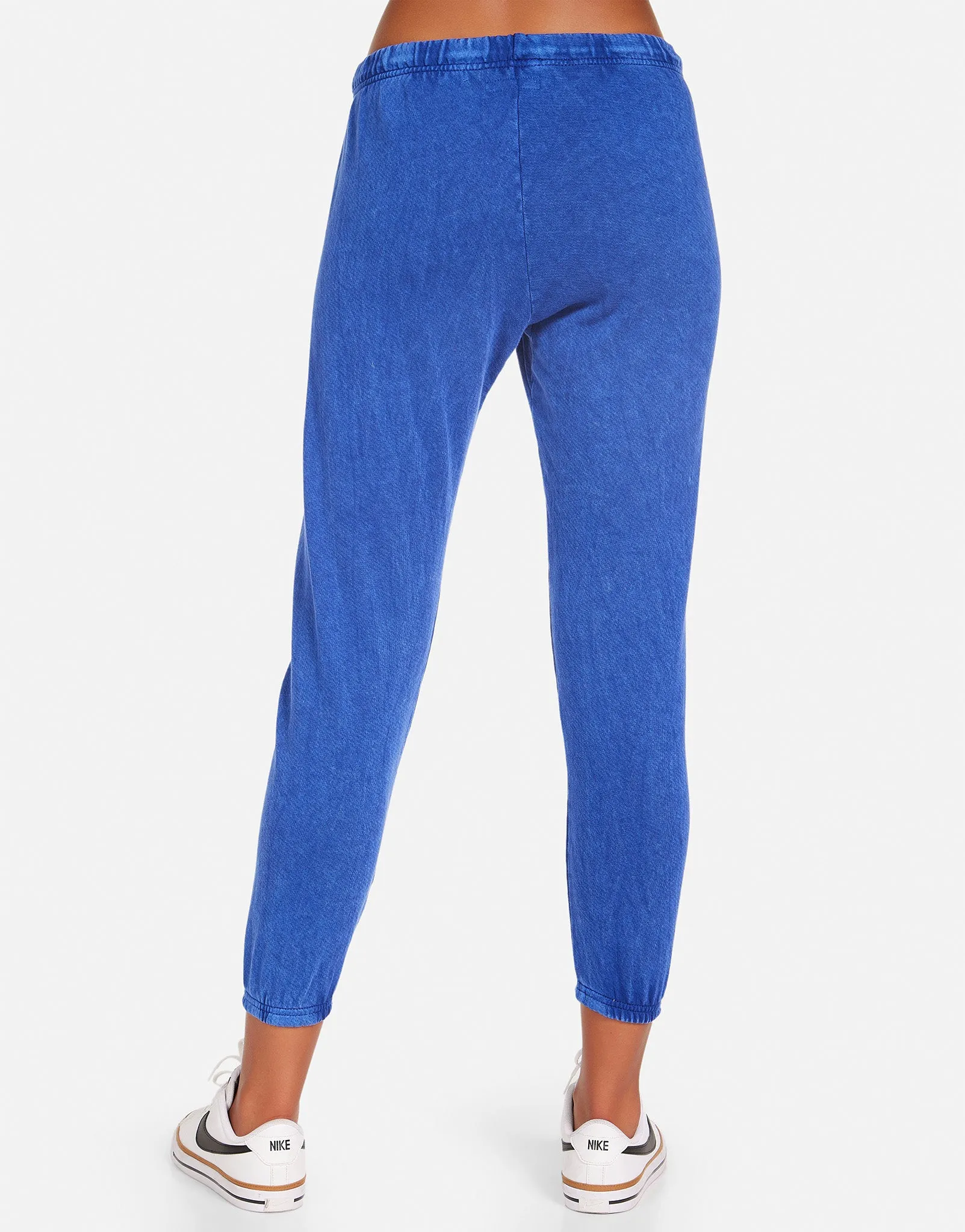 Nate Crop Sweatpant- Mineral Wash