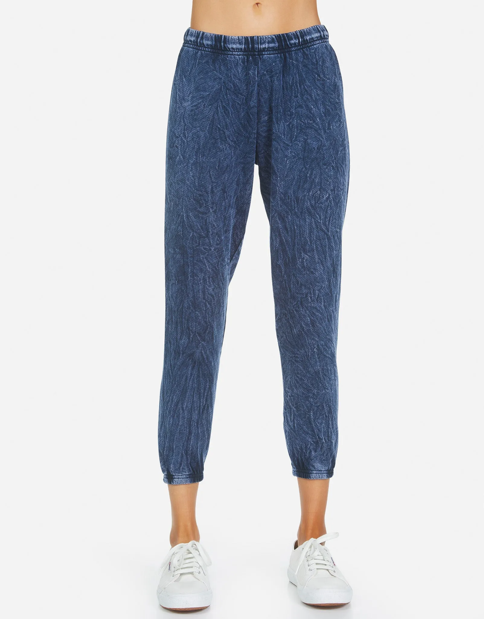 Nate Crop Sweatpant- Mineral Wash
