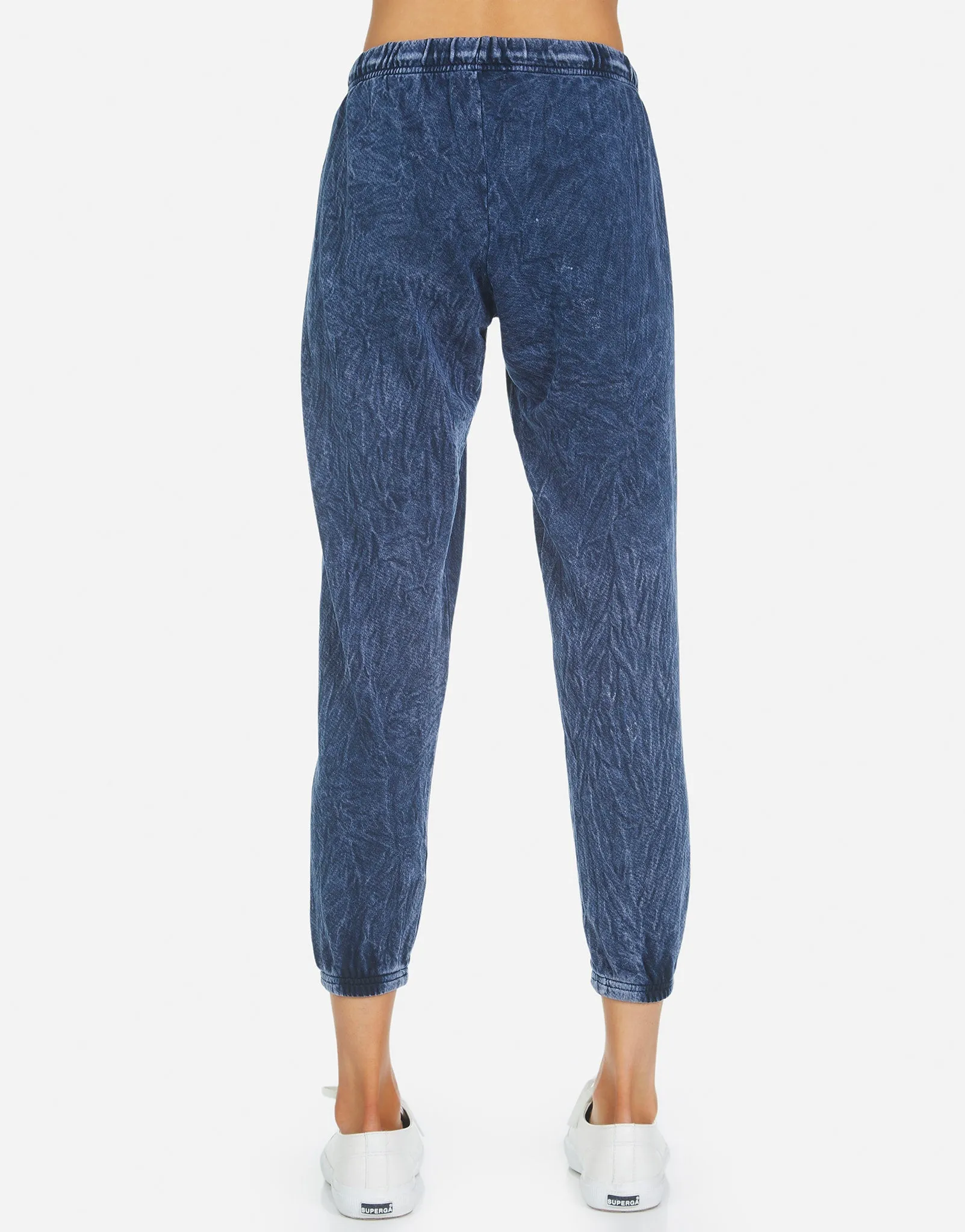 Nate Crop Sweatpant- Mineral Wash
