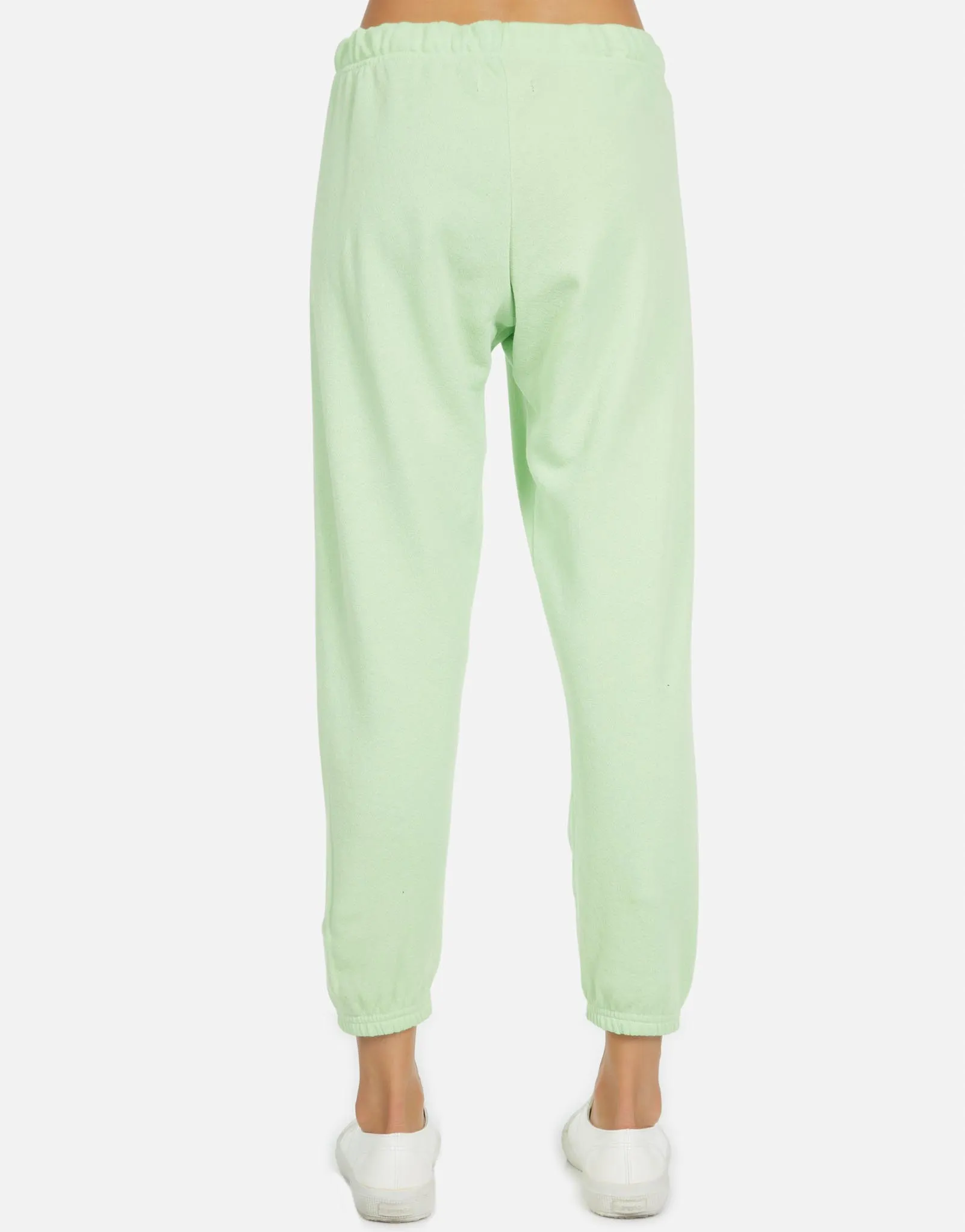 Nate LE Neon Green Crop Sweatpant
