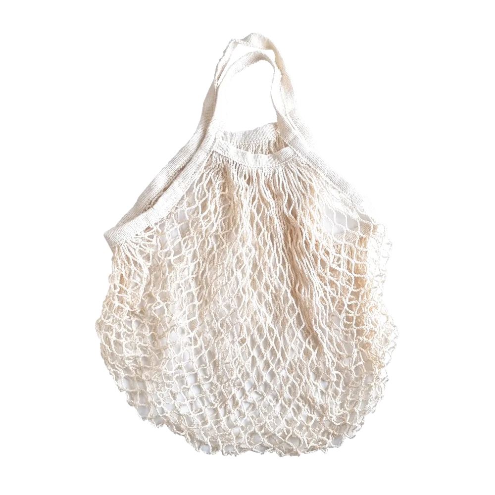 Organic Cotton - Grocery Shopping Mesh Bag - Black