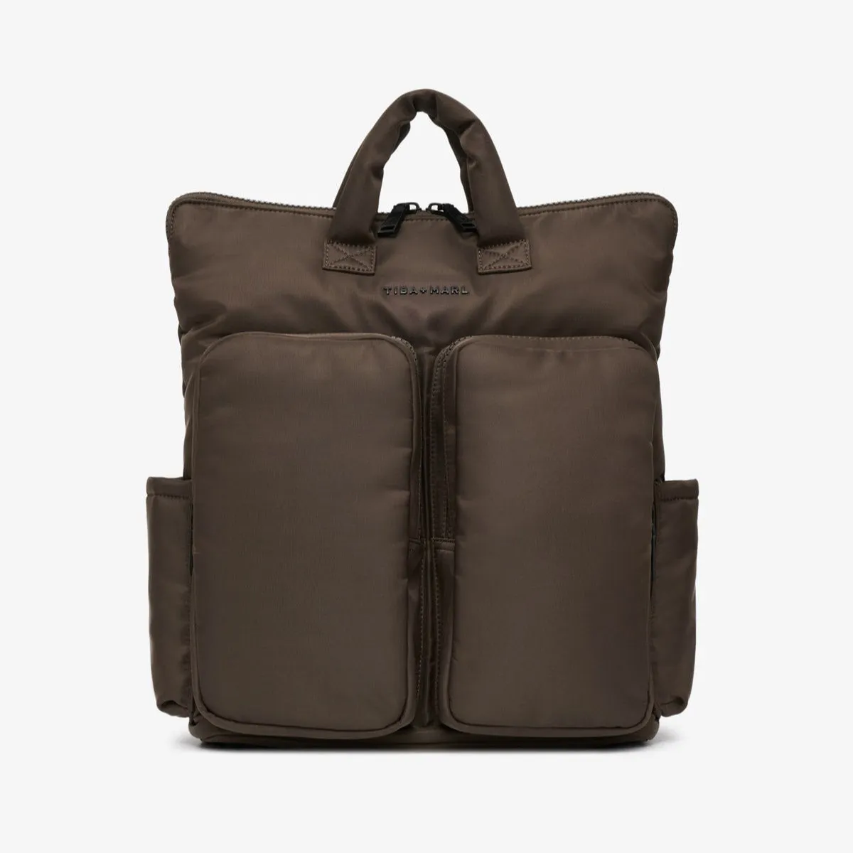 Ozzy Baby Change Tote and Backpack with Mat (Chocolate)