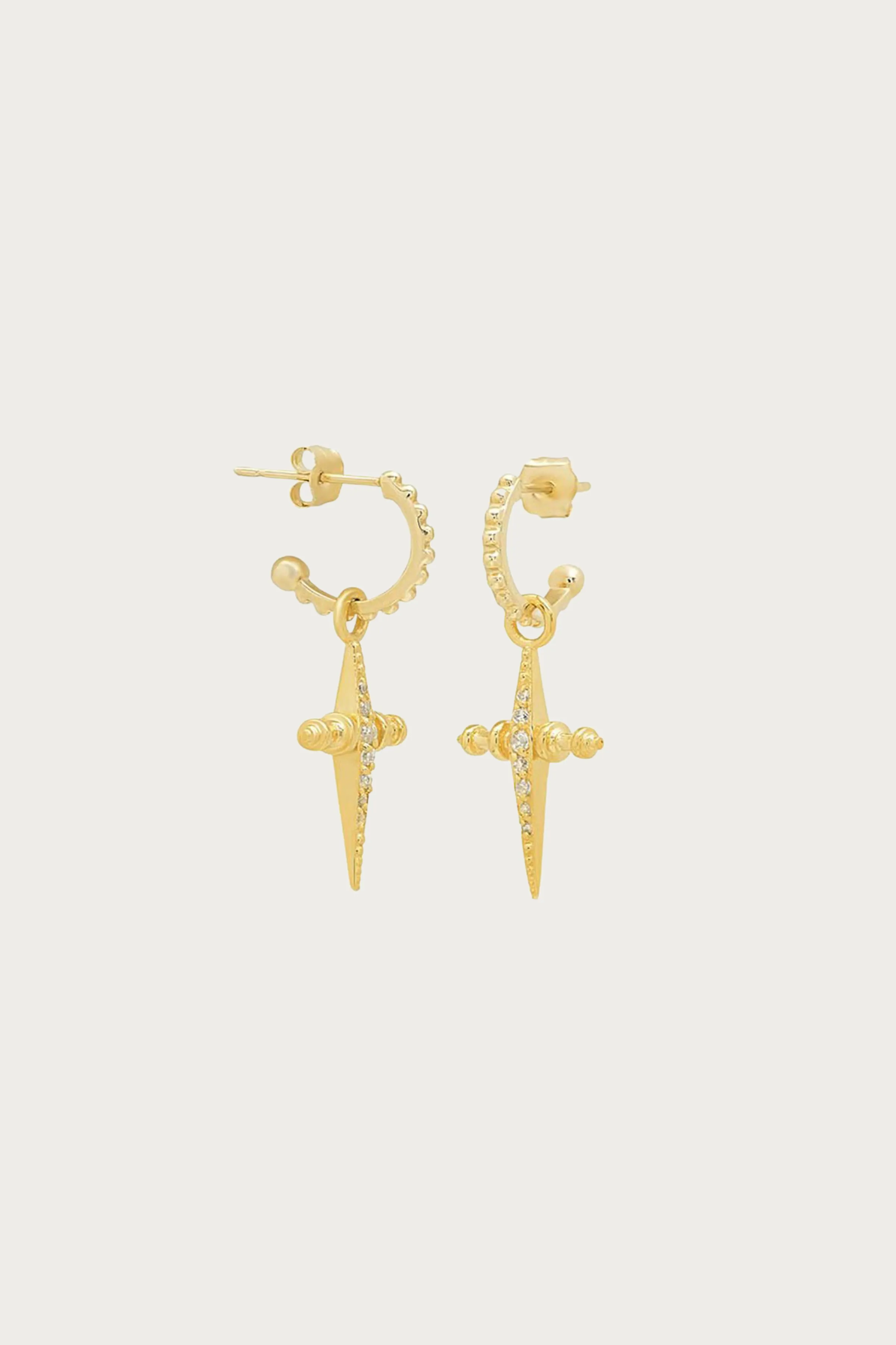 PAVE MINI CROSS HOOPS