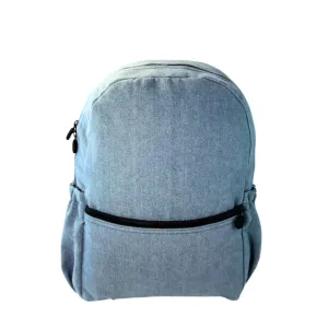 Personalized Denim Backpack w/Pockets