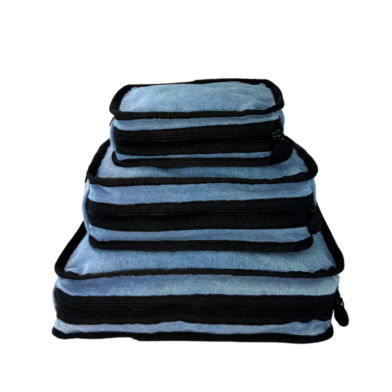 Personalized Denim Organizing Trio