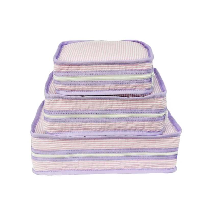 Personalized Seersucker Princess Organizing Trio