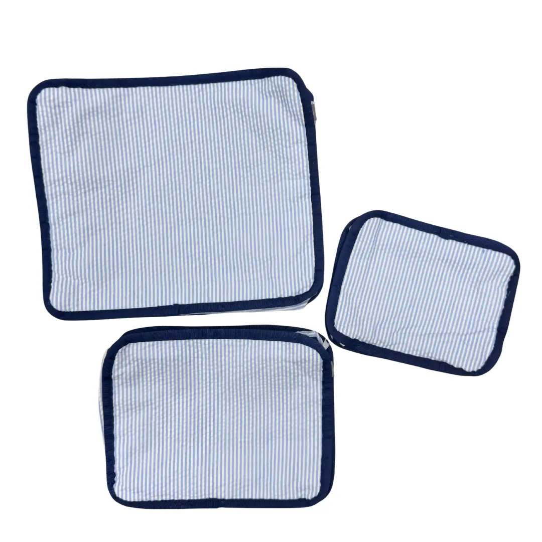 Personalized Seersucker Skipper Organizing Trio