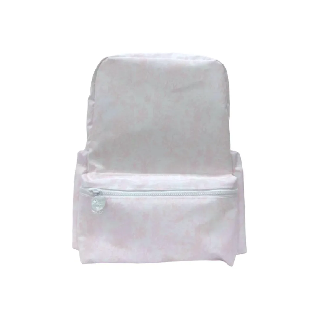 Personalized Small Nylon Backpack Toile Pink