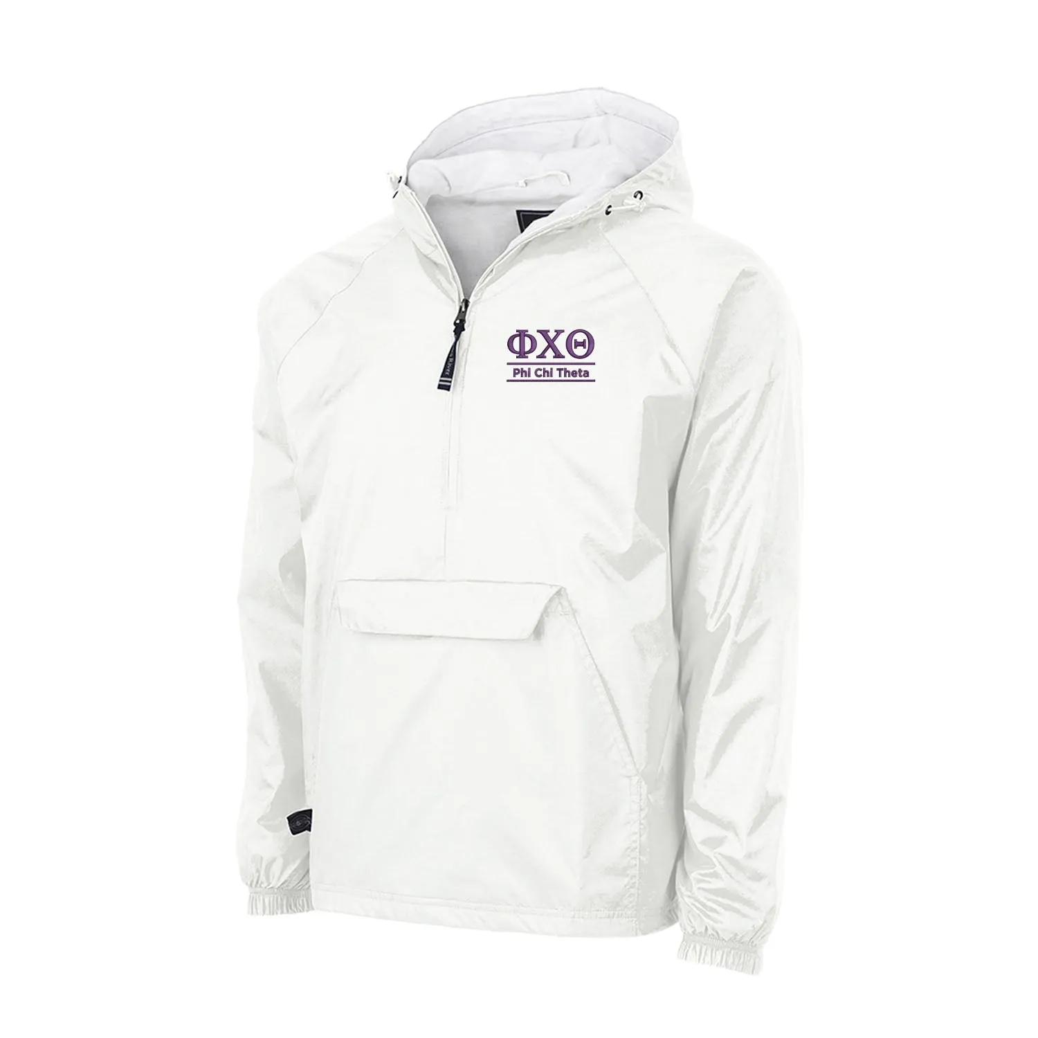 Phi Chi Theta Flannel Lined Windbreaker - 2 Lines