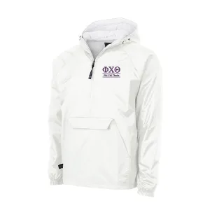 Phi Chi Theta Flannel Lined Windbreaker - 2 Lines
