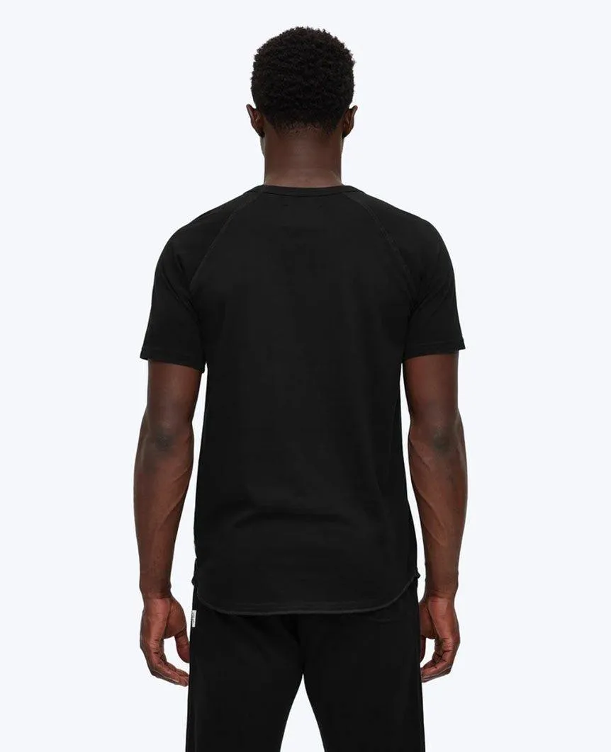 Pima Jersey Raglan T-shirt Black