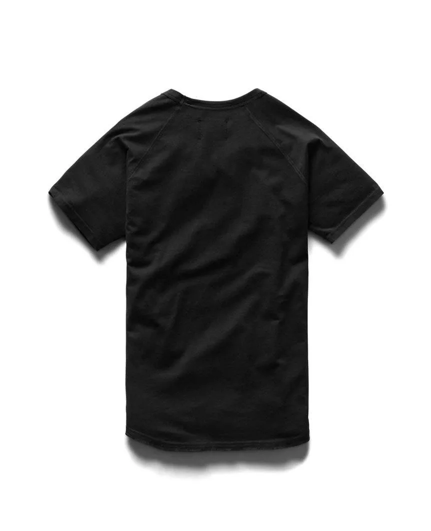 Pima Jersey Raglan T-shirt Black