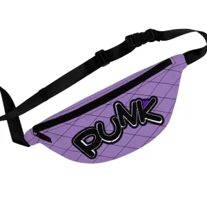 Plumskum Punk Rock Fanny Pack - Purple in Fishnet