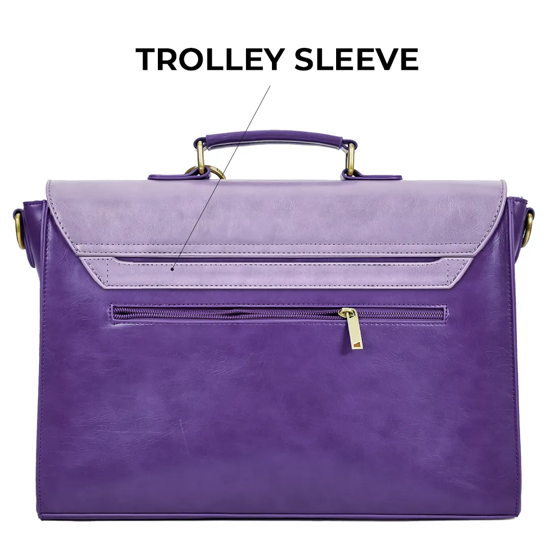 Pocketful Of Sunshine Messenger 17" - Lavender Lace
