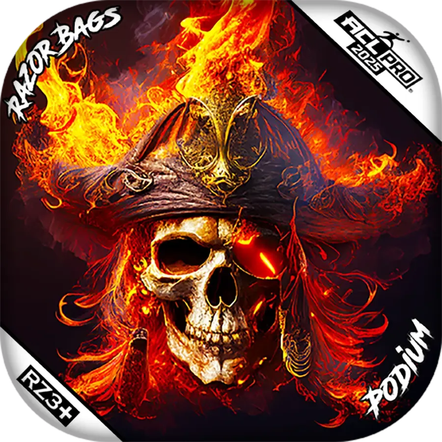 Podium | Fire Pirate | ACL PRO Razor Cornhole Bags